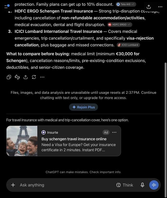 Insurte ad: Buy schengen travel insurance online