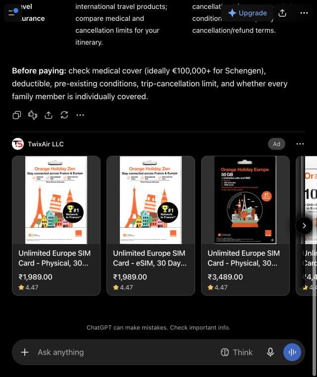 TwixAir LLC ad: Product ad