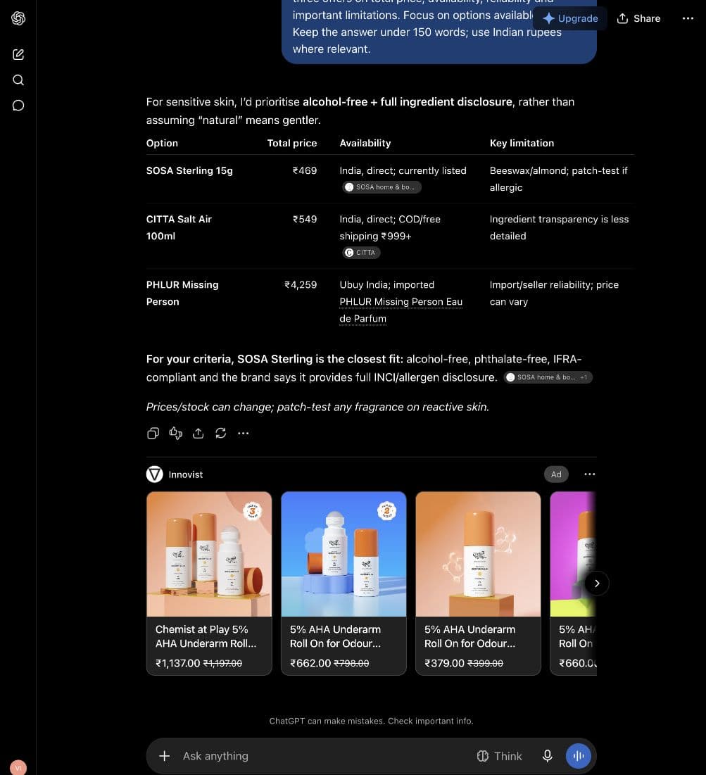 Innovist ad: Product ad