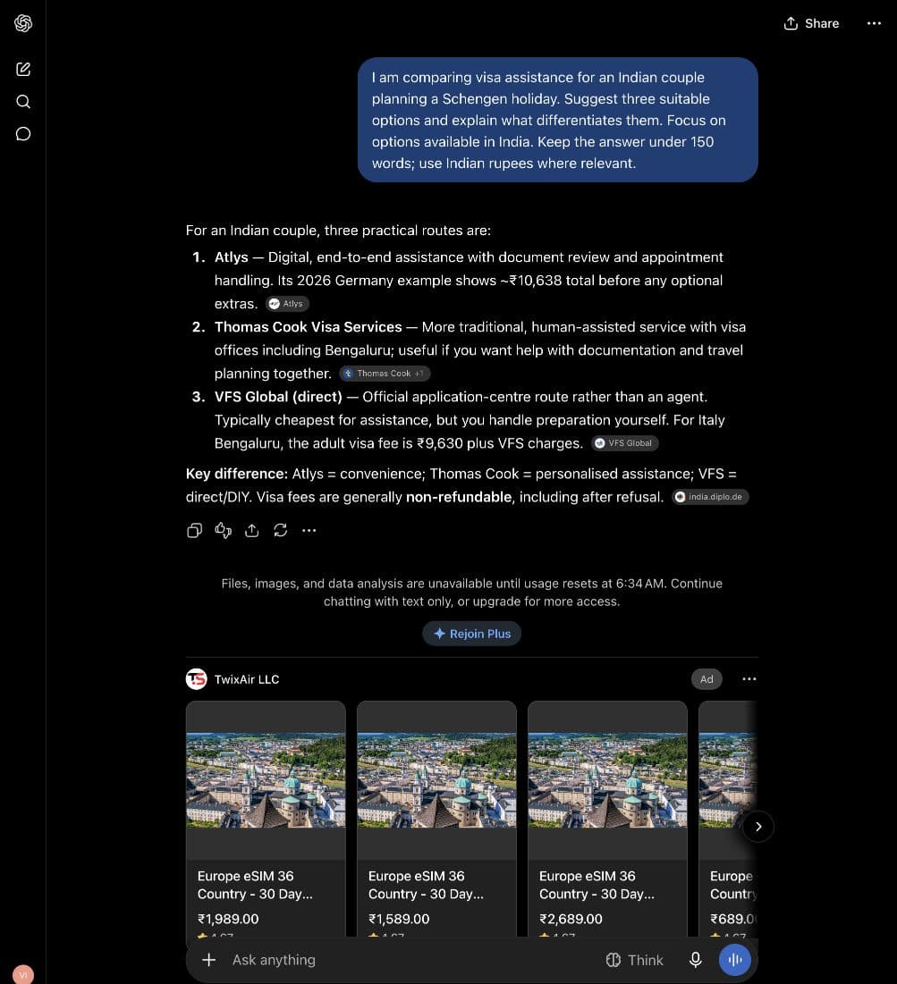 TwixAir LLC ad: Product ad