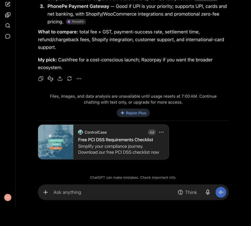 ControlCase ad: Free PCI DSS Requirements Checklist