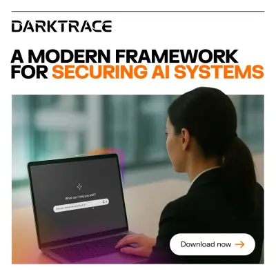 Darktrace ad: AI is outpacing governance. Start securing AI.