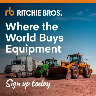 Ritchie Bros. Auctioneers ad: Choose From Thousands of Items