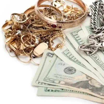 Cash for Gold USA ad: Sell Gold, Silver, & Diamonds for the Most Cash.