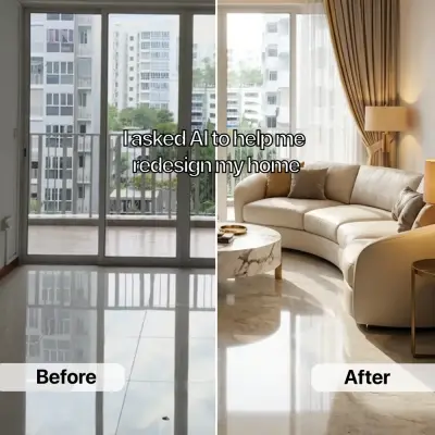 Blackwood Solutions ad: Living Room Remodel & Interior Design AI