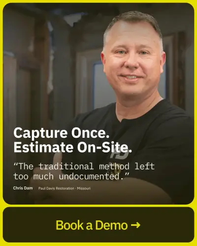 DocuSketch ad: Restoration-Grade 360° Documentation