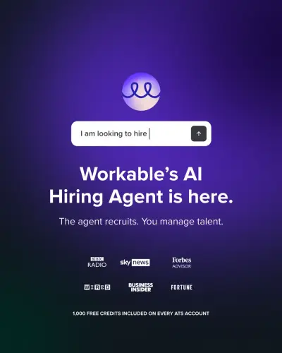 Workable ad: Recruiting AI Agent
