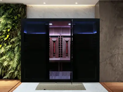 Sun Home Saunas ad: Luxury home saunas, built for daily wellness